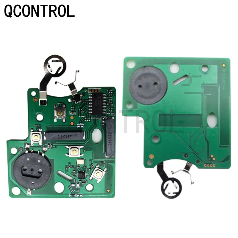 QCONTROL 4 Buttons Smart Remote Key Smart card 433MHz PCF7945/7953 Chip For Renault Clio IV Captur uncut VA2 blade  4A chip