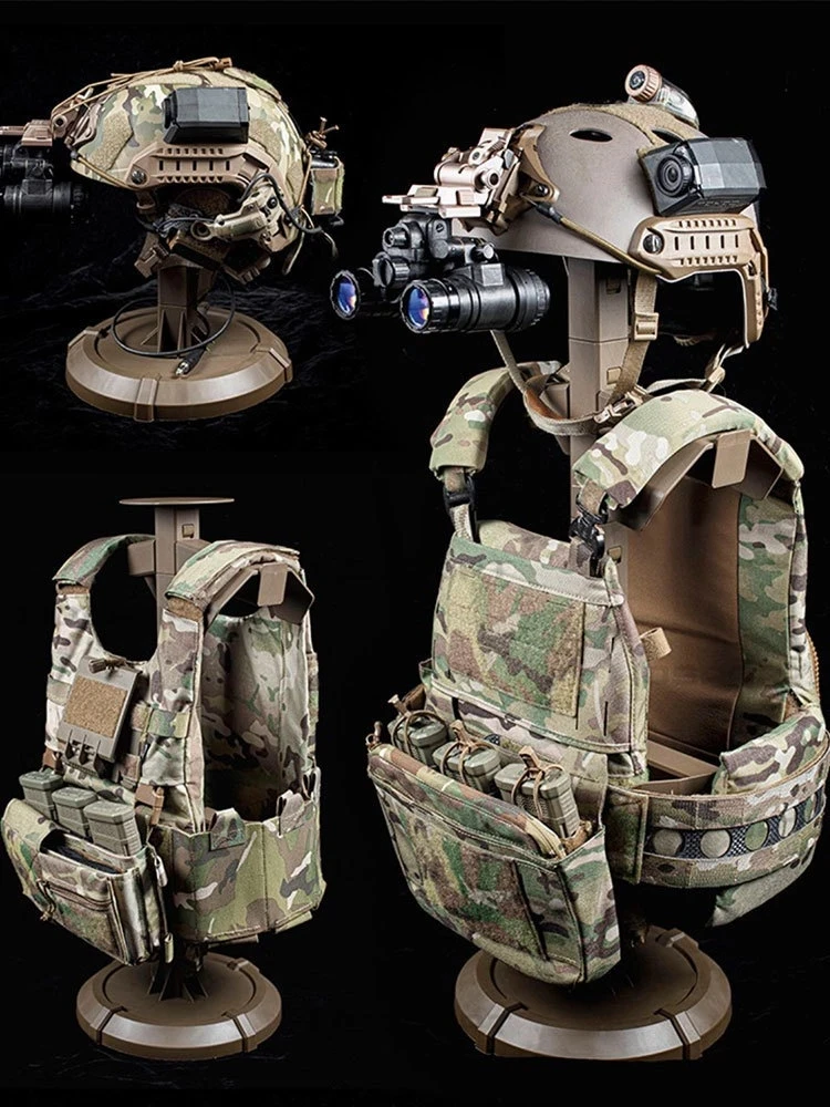 Tactical Equipment Display Stand High Quality Nylon Rack  Gear Stand Vest Helmet Display Plate