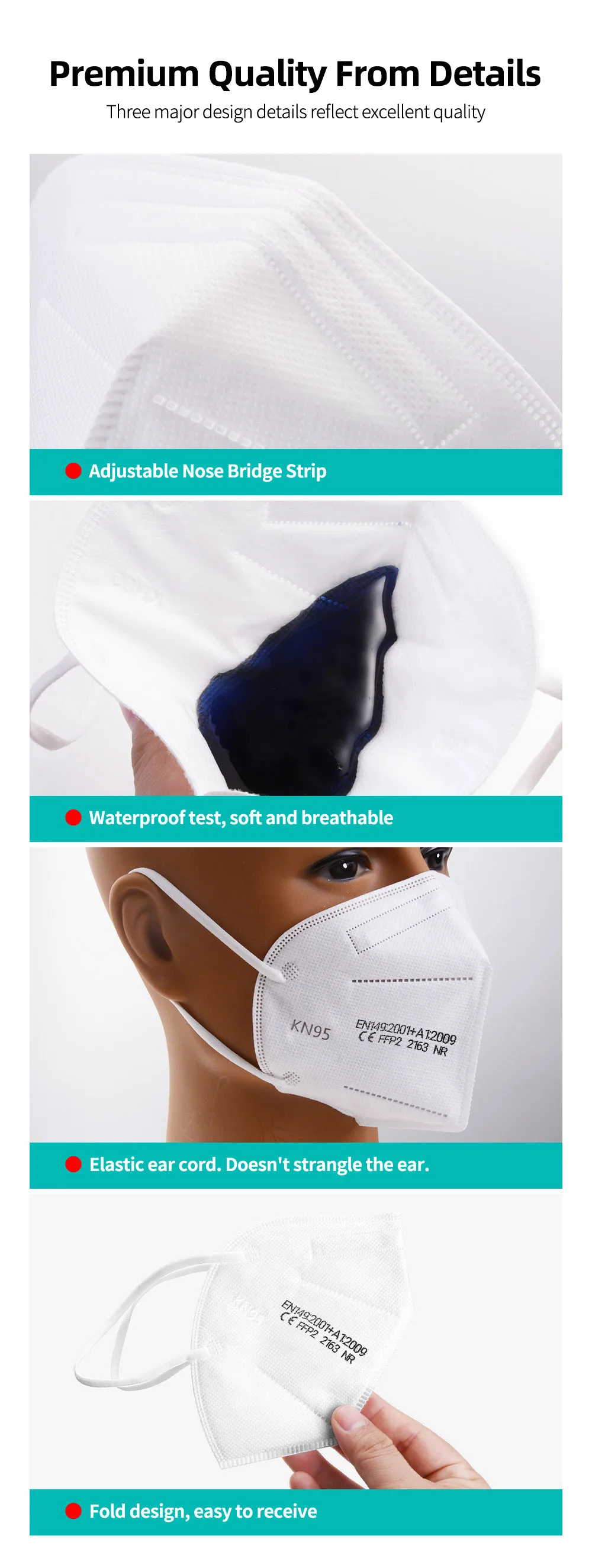 10-100 pieces KN95 face mask 5 layer filter dust port PM2.5 mascarillas FFP2 Nonwoven health Protective N95 mask fast delivery