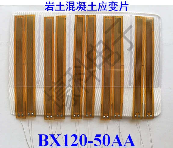 10 Foil Resistance Strain Gauges / Pressure Strain Gauges / Concrete Strain Gauges Bx120-50aa