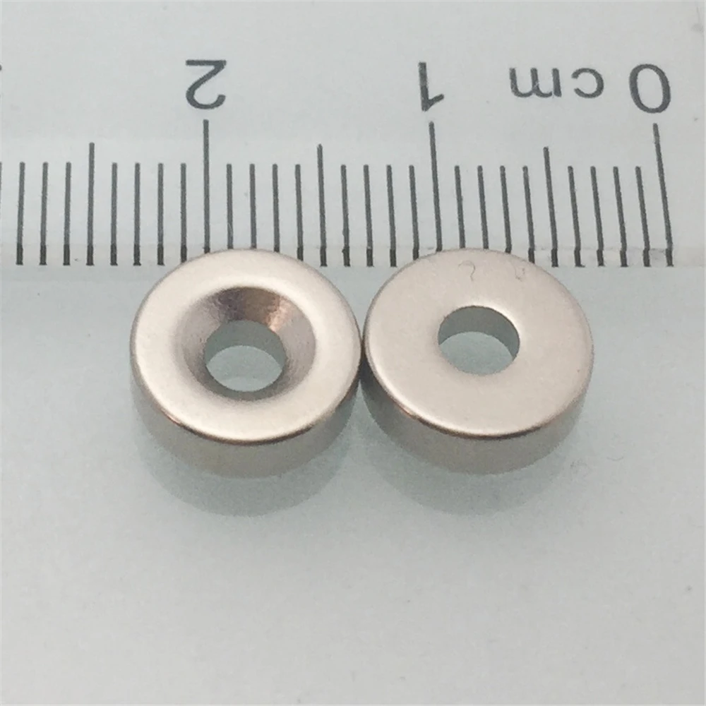 초강력 영구 자석 이마네스 디스크, 네오디뮴 자석, Dia9.5x3.2-dia3.2 mm 카운터싱크 홀, 아이만 마그네틱 라운드