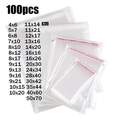 Wholesale Transparent Self-adhesive Small Cello Self Sealing Bags package Clothing Thick Clear Cellophane OPP Plastic poly Bag