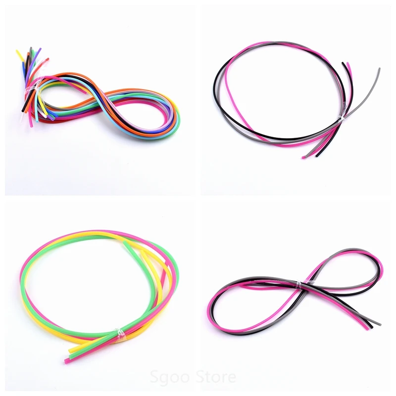 1 متر ID 2 3 4 5 6 7 8 9 10 مللي متر ملون مرنة سيليكون جل الأنابيب سلامة الغذاء مستوى أنبوبة مرنة حوض السمك موصل المياه خرطوم #6