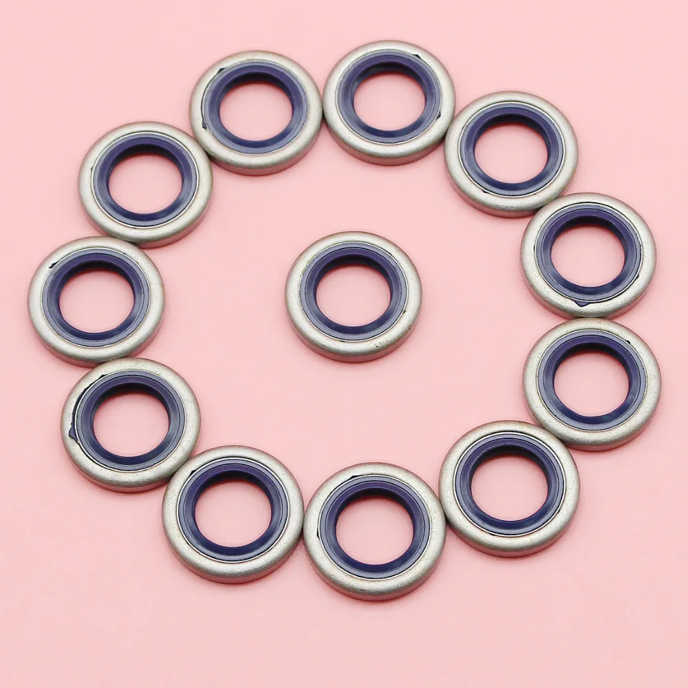 12pcs/lot Crank Oil Seal For Husqvarna 40 45 51 55 254 257 262 357 359 Chainsaw Garden Tool Spare Part 505275719 бензопила