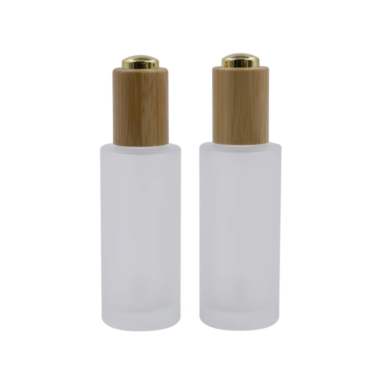 

ECO-friendly empty cosmetic containers 30ml 50ml 100ml 120ml 150ml frosted glass bottle dropper bottle bulk