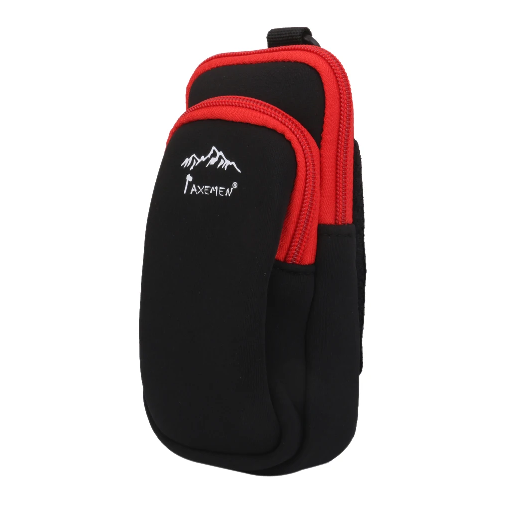 Pochette en néoprène à double fermeture éclair, sac à bandoulière pour téléphone, étui pour cartes de crédit pour randonnée escalade Camping surf Kayak accessoire de spéléologie