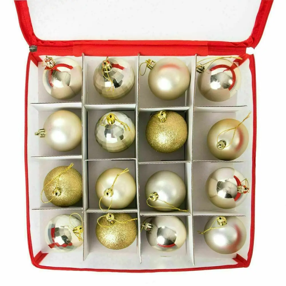 64 Baubles Storage Box Christmas Xmas Tree Decorations Organiser Christmas Balls Storage Organizer Bauble Storage Divider