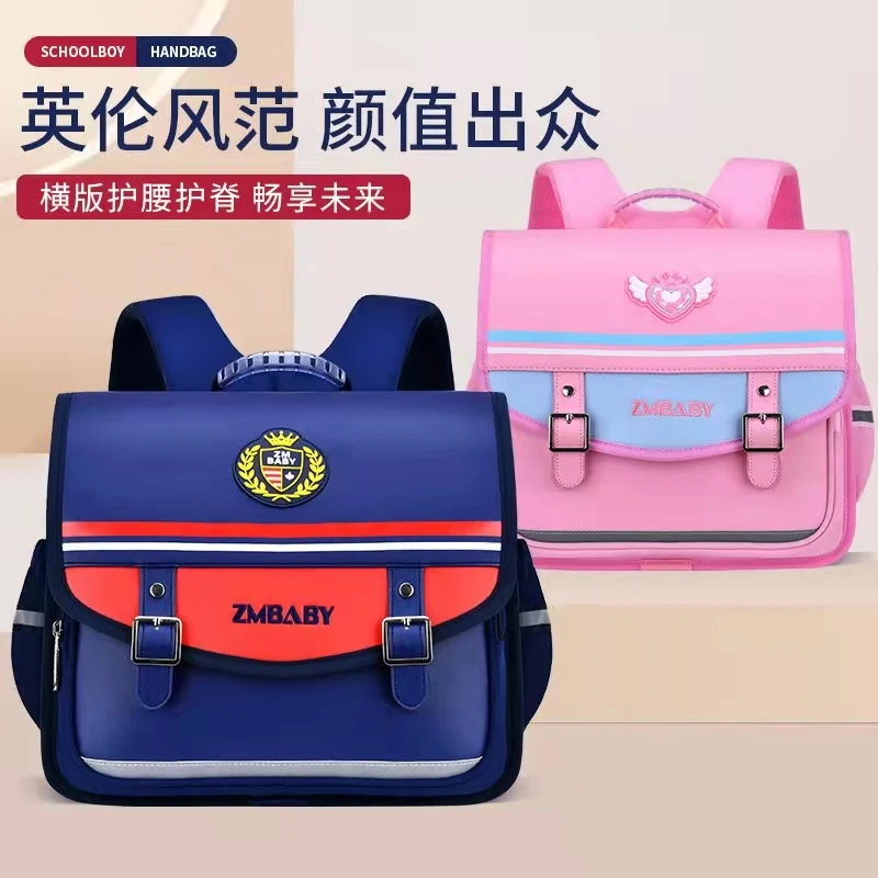 2022 British School Bags For Boy Girl Primary Student Shoulder Orthopedic Backpack Grade 1-5 Large Capacity Super Light Mochilar