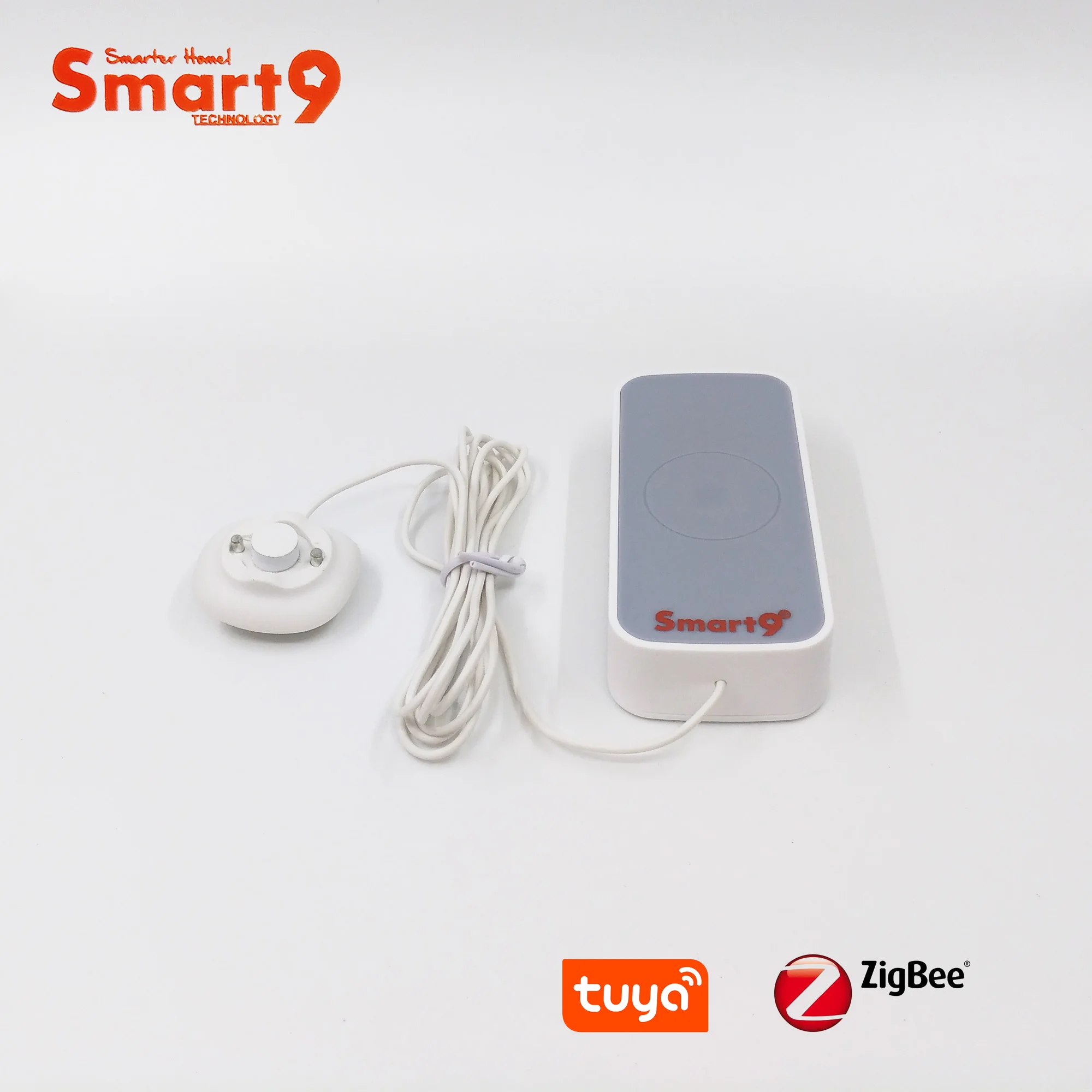 Smart9 ZigBee Water Leakage Detector Working with TuYa ZigBee Hub, Flood Sensor Battery Powered Alarm to Smart Life App