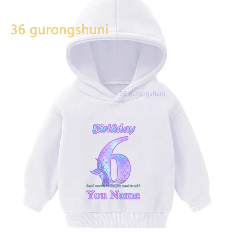 Kids Winter Baby Boy Clothes It’s my 6 7 8 9 old Birthday Children Girl Hoodies Boys Anime Hoodie For Girls Clothing Sweatshirts