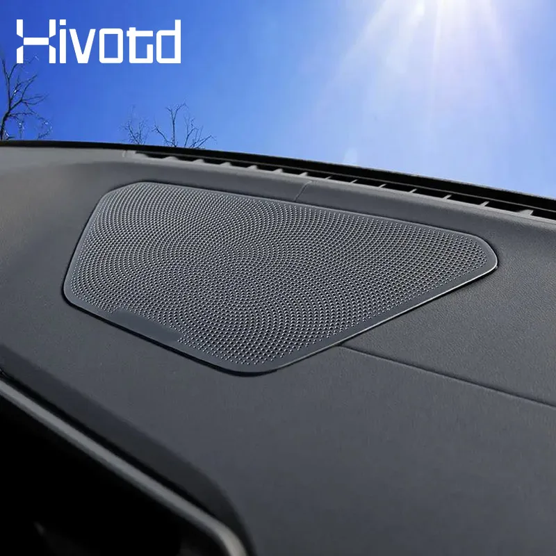 Hivotd Dashboard Speaker Cover Interior Car Accessories Audio Sticker Trim Protection Parts For BMW 318i 320d 330d G20 2023