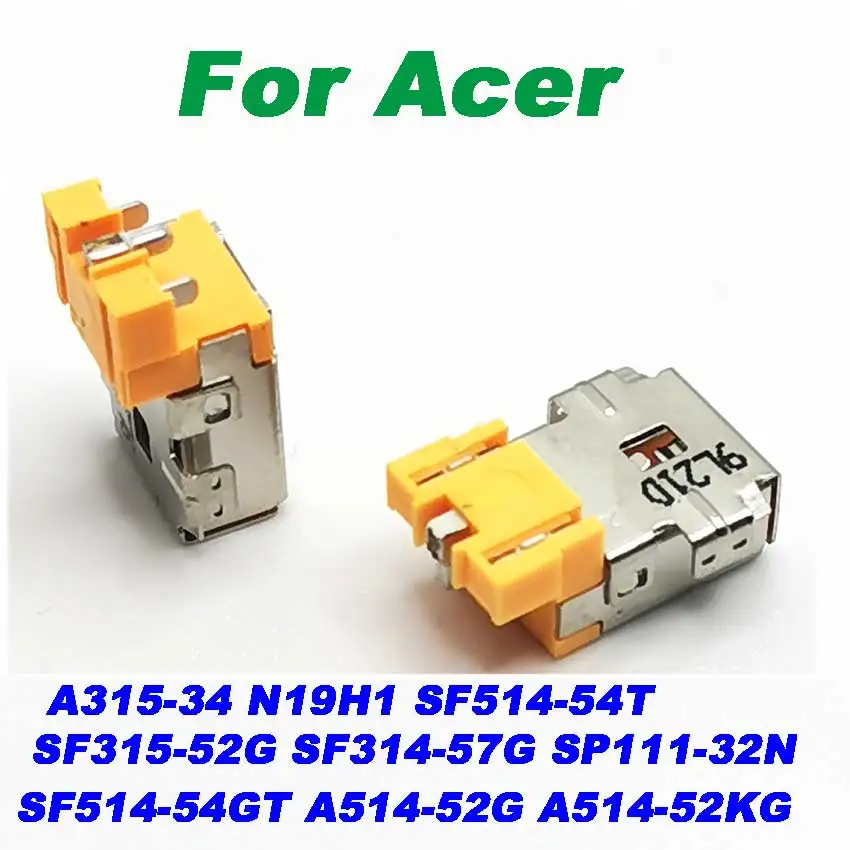 Imagem -06 - Laptop dc Power Jack para Acer Sf31552g Sf314-57g Sp11132n A315-34 N19h1 Sf514-54t Sf514-54gt A514-52g A514-52kg 10 Pcs