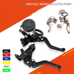 Motorcycles CNC 7/8 22mm Front Brake Clutch Master Cylinder Reservoir Levers Aluminum Alloy Motorcycle Handbrake