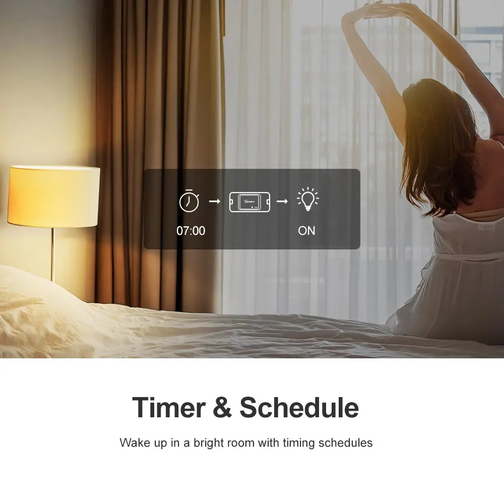 뜨거운 판매 sonoff rf r3 와이파이 스위치, 스마트 온 오프 라이트 스위치 지원 app/433 rf/음성 원격 제어 범용 diy 모듈