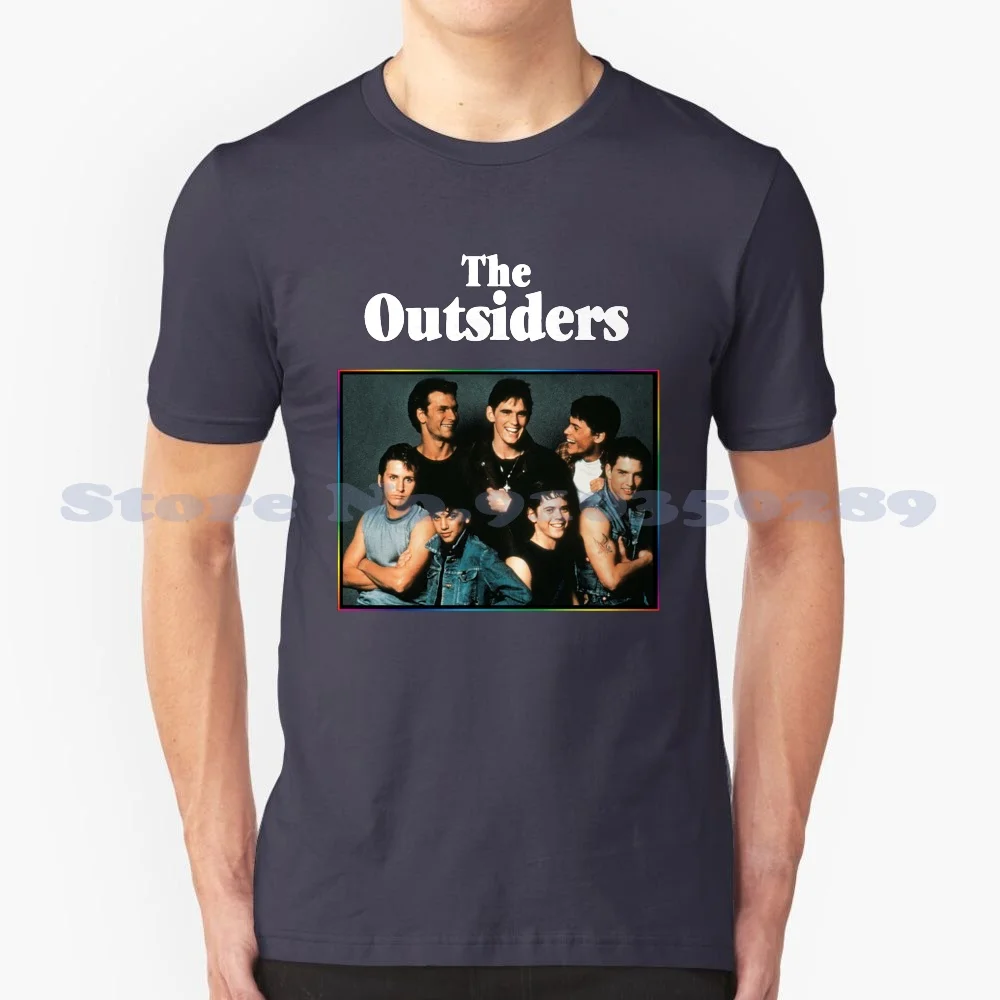 The Outsiders Movie 80S 100% Cotton T-Shirt Patrick Swayze Dirty Cinema Film 1980S Worship Movies Of The 80S The Outsiders