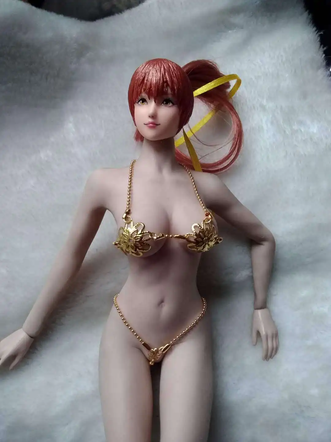 

1:6th Golden Bikini Sets For 12" Ph Hot Toys Female Action Figure Doll Toys