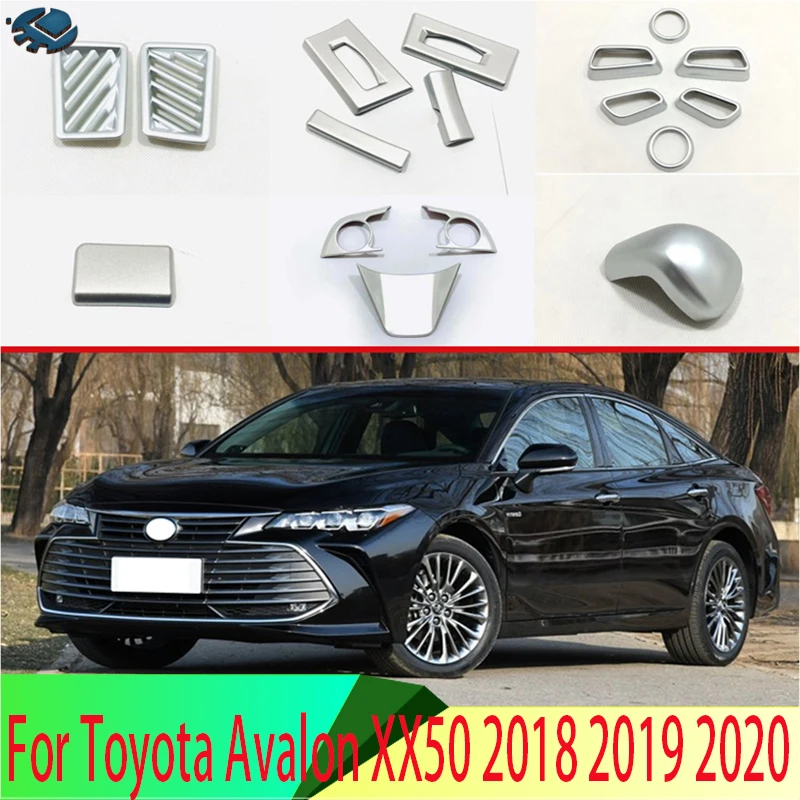 

For Toyota Avalon XX50 2018-2022 ABS Chrome Car Accessories Inside Interior Cover Trim Full Set 17 Pcs