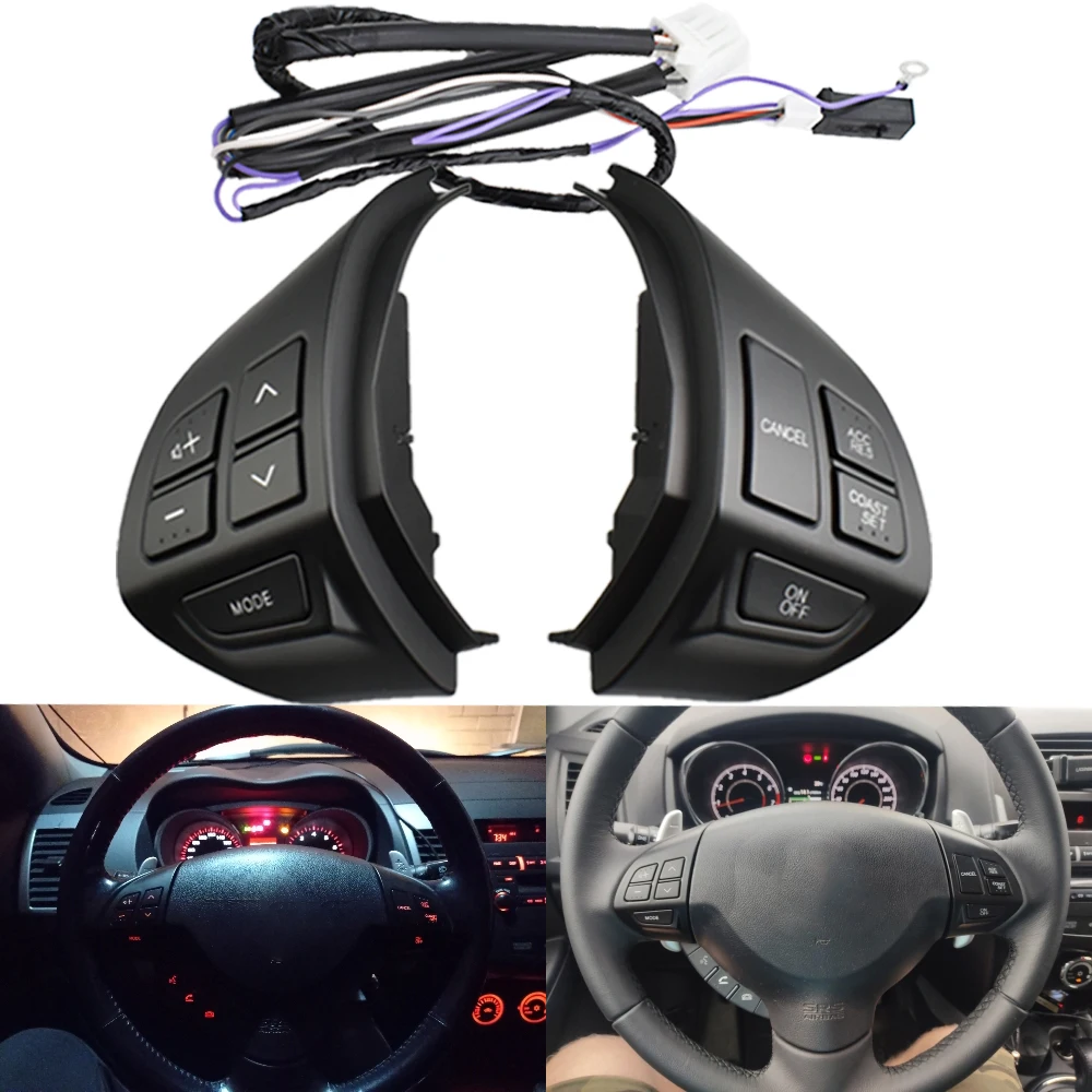 High Quality Cruise Control Switch Button Multifunction Steering Wheel Button Switch For Mitsubishi Outlander ASX 2007-2012
