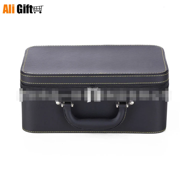 PU Leather Jewelry Box Ring Tray Pendant Bracelet Storage Box Custom Makeup Organizer Portable Gift Portable Dressing Case