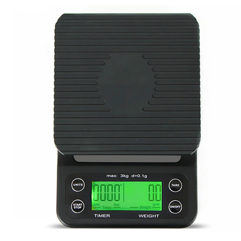 Kitchen Scales with Timer Precision Electronic Scales Smart Digital Scales Portable Coffee Scales Household Food Scale 3KG/0.1g