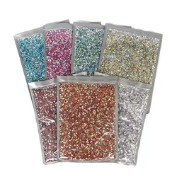 Bulk Wholesale AB Colours Big Package Non Hot Fix Rhinestone ss16 ss20 ss30 Flat Back Crystals Strass Stone For Nail Wedding