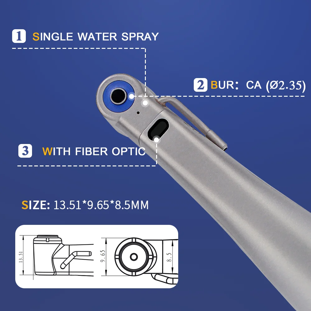 AI-X-SG20L Dentistry implant 20:1 recduction low speed led contra angle handpiece lab suction machine equipment