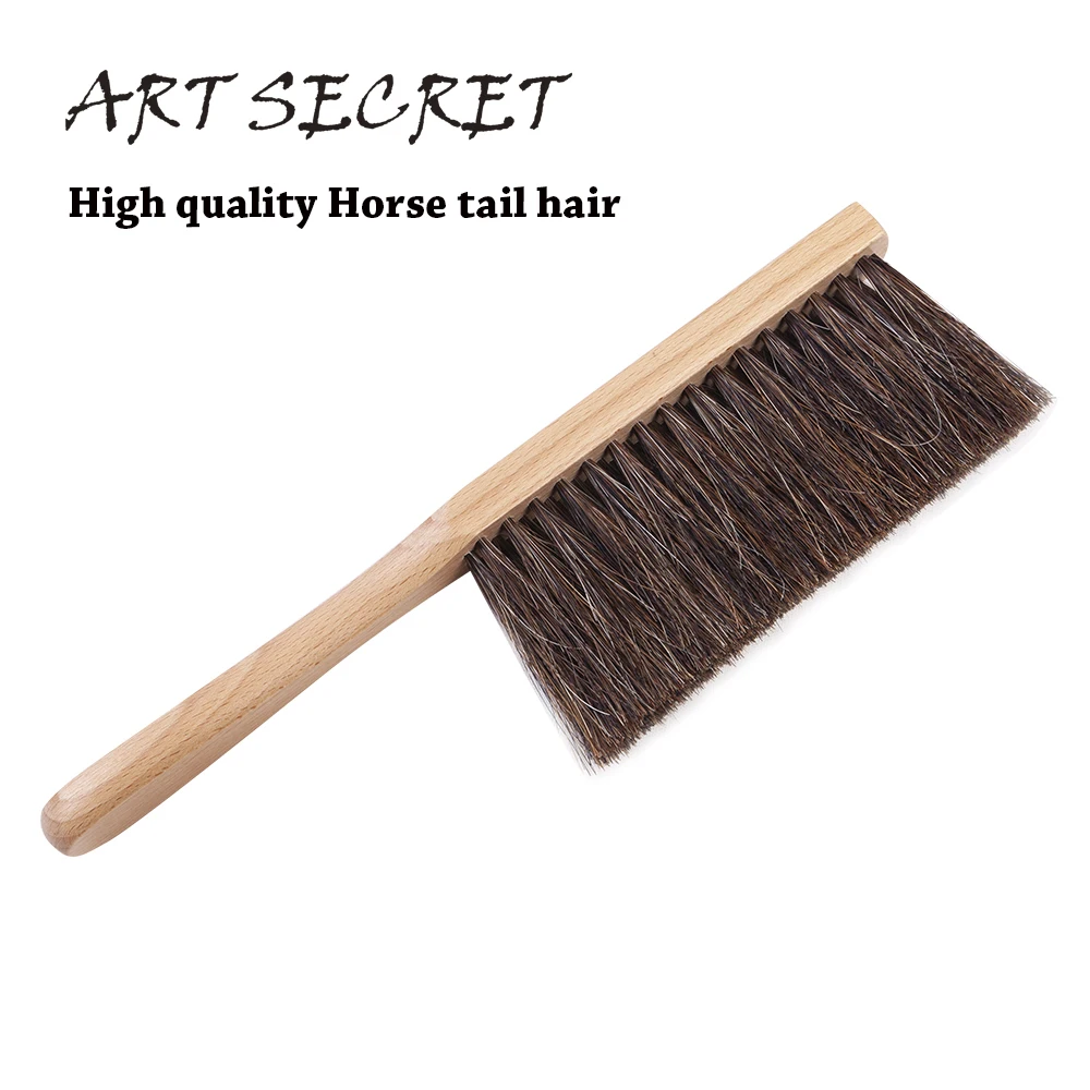 artsecret multi function desenho escova de poeira cavalo cauda de cabelo madeira de faia elaboracao duster varrer arte suprimentos 6631 1pc 01