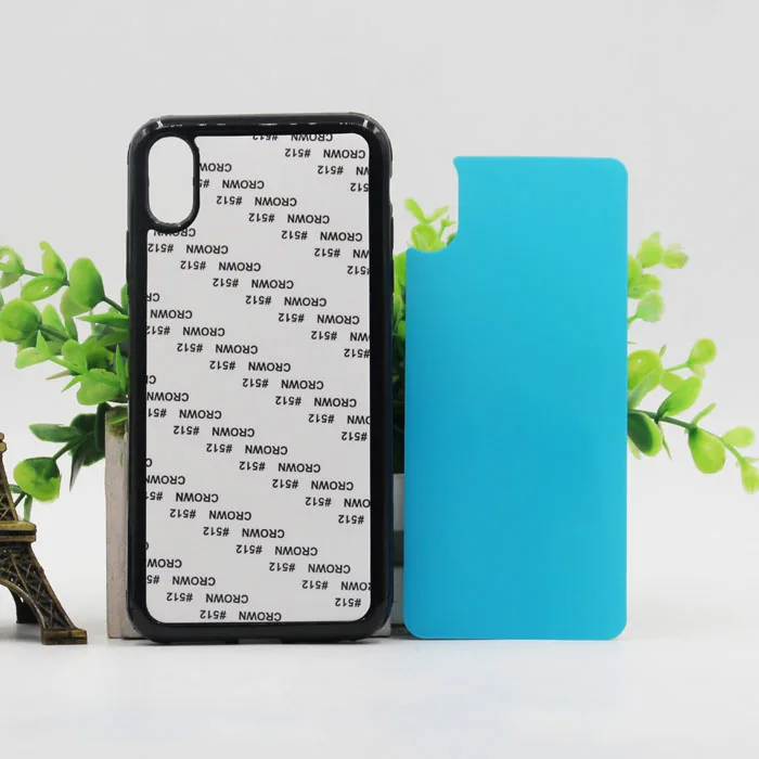 Free Shipping 50pcs 2D Blank Sublimation soft rubber Silicond cover for Iphone X 7 8plus 11 Pro Max with plates soft PET Inserts