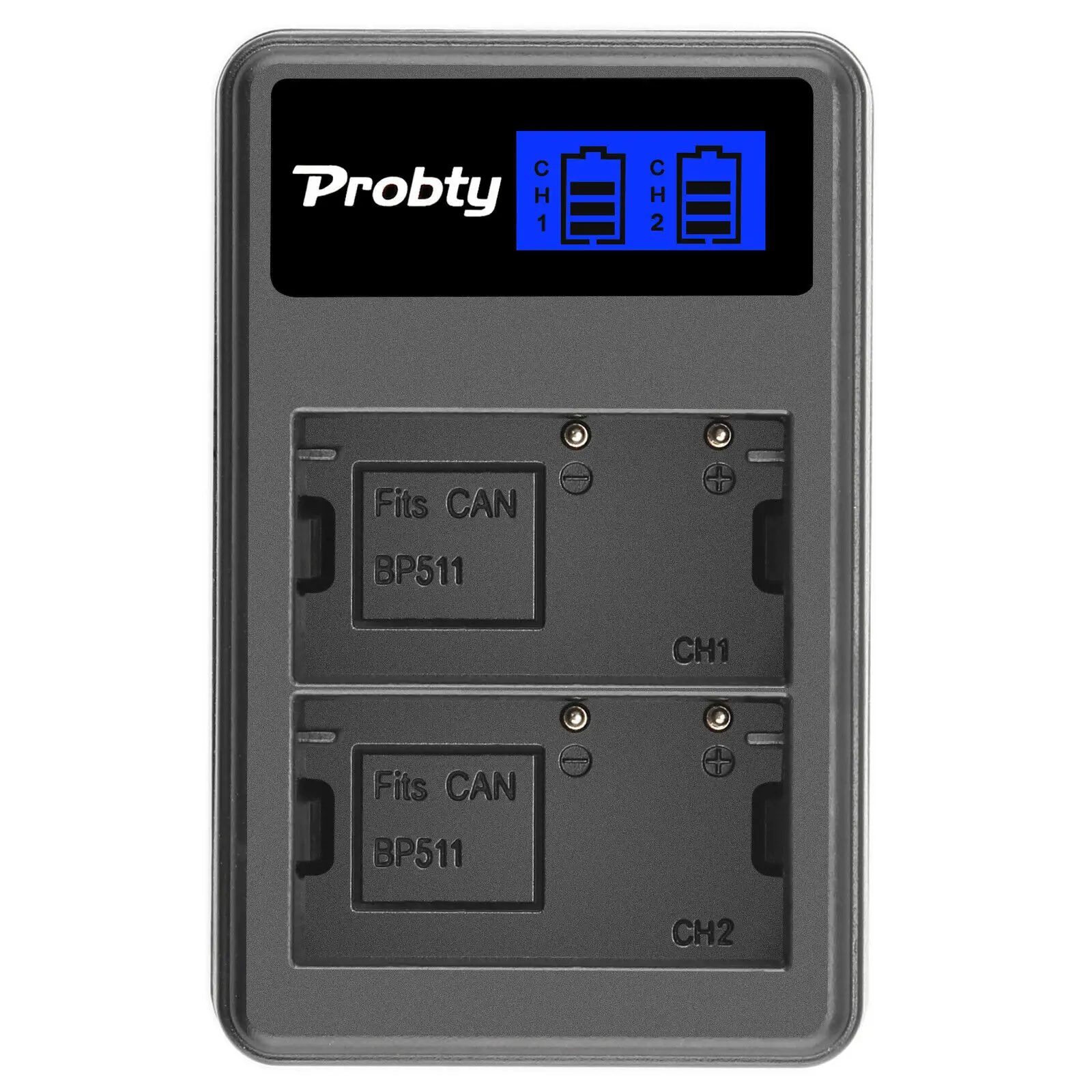 7.4V 2500mah BP-511A BP-511 BP 511 511A BP511 BP511A bateria + ładowarka USB z wyświetlaczem LCD dla Canon EOS 40D 300D 5D 20D 30D 50D kamery