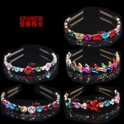 AINAMEISI Princess Crystal Hairband Lady, Girl Wedding Accessories Glass Bridal Hairband Fashion Hair Jewelry