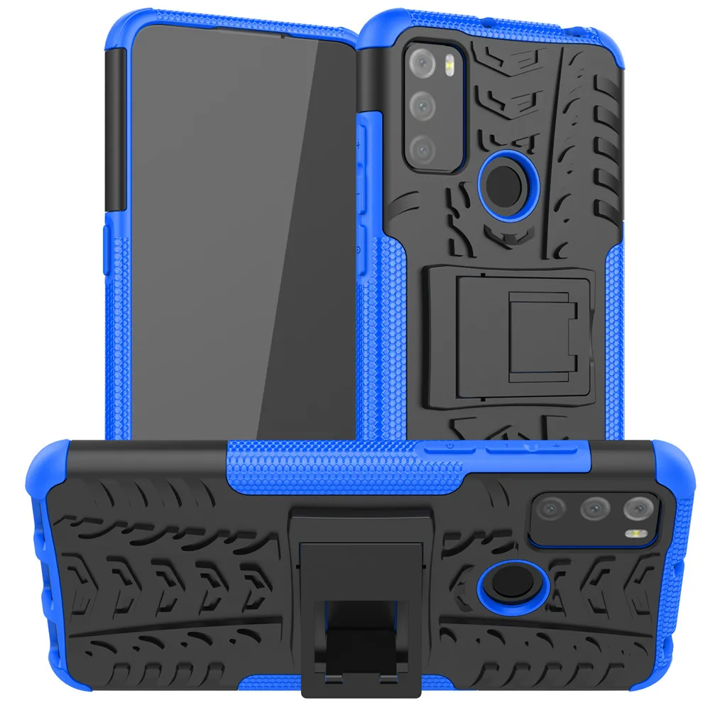 For TCL 20Y Case Luxury PC + TPU Back Cover Stand Armor ShockProof Case For TCL 20E 20 Y 20 E TCL20Y TCL20E Phone Cases