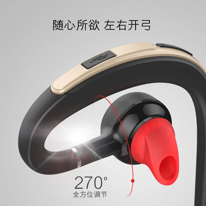 2019 new sports driving hanging ear type mini car universal mobile phone stereo wireless Bluetooth headset wireless earphones