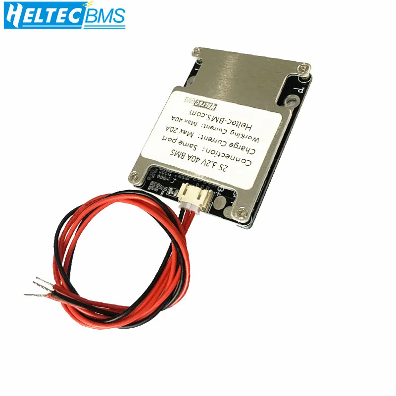 Heltecbms Lifepo4 BMS 2S 40A  balanced 7.4V 8.4V Lifepo4  battery protection board