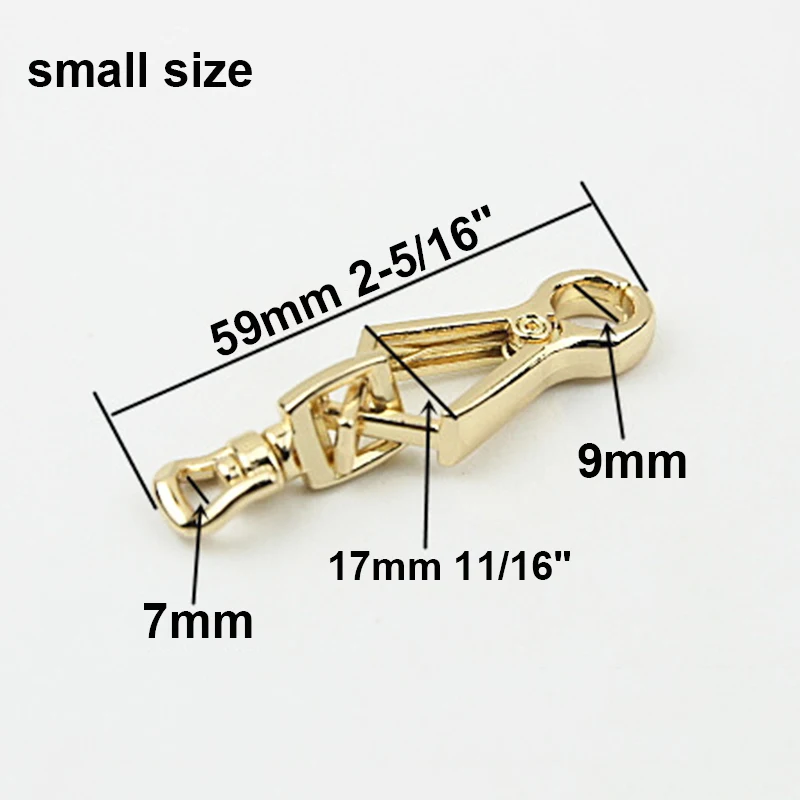 1pcs Metal Snap Hook Fashion Buckle Clips Keychain for DIY Handbag Bag Purse Luggage Hardware Closure Bag Parts Accessories