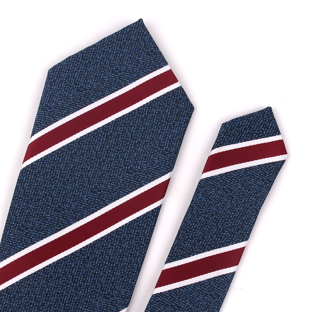 Nieuwe Gestreepte Stropdassen Voor Mannen Vrouwen Jacquard Stropdas Voor Wedding Suits Skinny Tie Casual Slanke Mannelijke Stropdas Blauw Rood gravatas