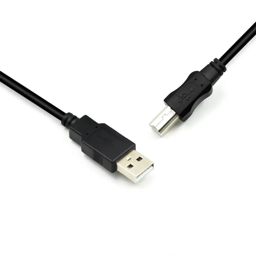 Printer Cable 1.5M USB 2.0 High Speed Connectors Printer Scanner Cable USB A Male to B Male Scanner Cord