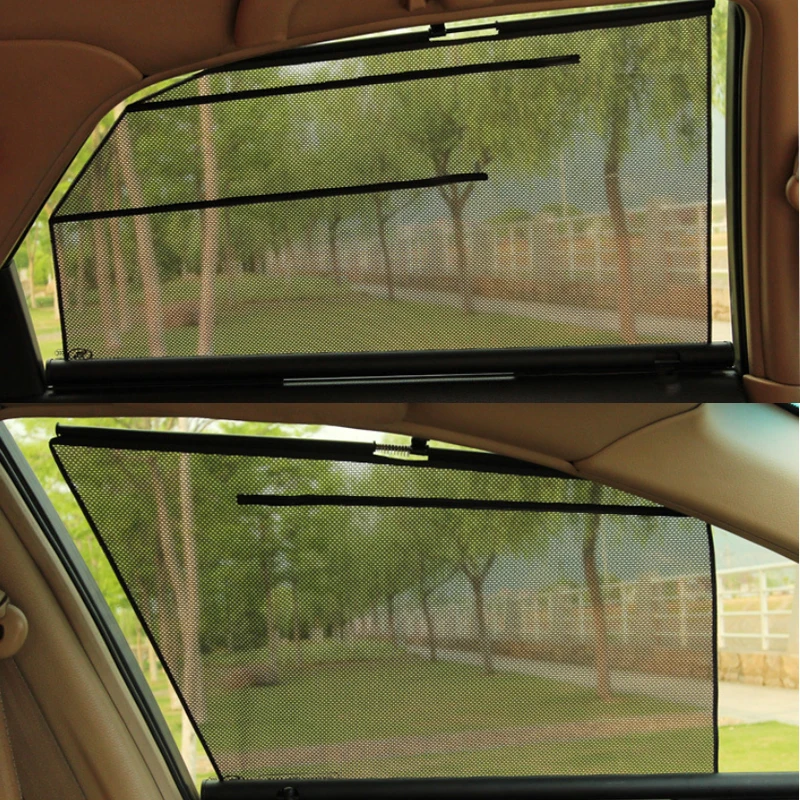 For Audi A8L 2010-2019 Car Special Sun Shade Side Window Automatic Lifting Sunshade Sunscreen Insulation Telescopic Curtains