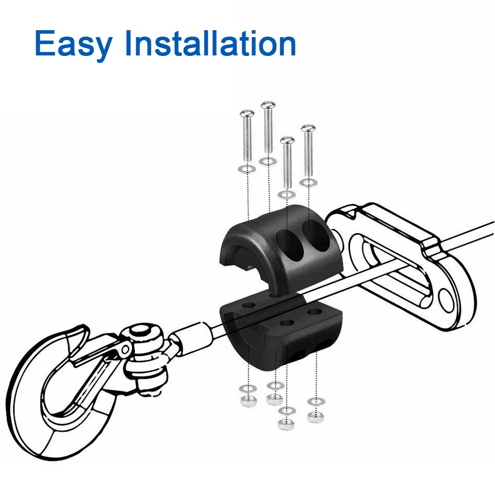 Cabrestante de goma Universal para ATV UTV, cabrestante duradero para Can-am X3, Polaris RZR, Honda, Ahorrador de línea de gancho de Cable