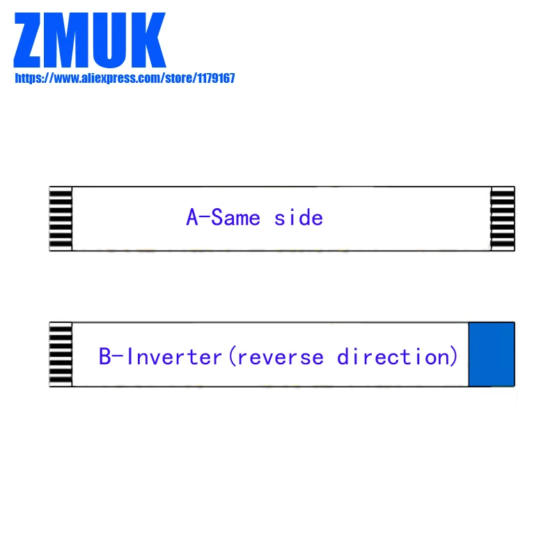 6-30Pins 0.8MM Spacing FFC Ribbon Cable