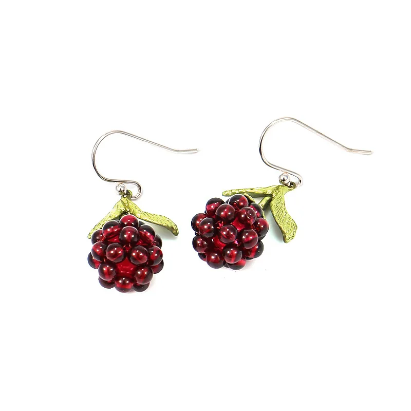 Luxury Creative Brand Design Pomegranate Earring Women Party Wedding Accessories Fruit Earrings earrings Holiday Gifts