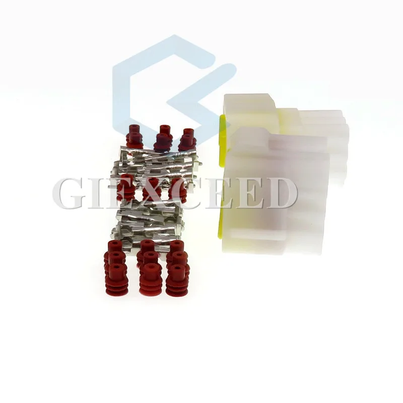 2 Sets 9 Pin Female Male Waterproof Electric Wire Socket AC Assembly Automotive Plug For Car