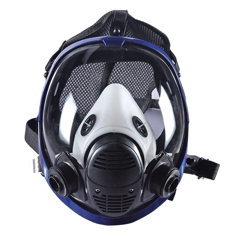 6800 Gas Mask With Activated Carbon Filter Cottons Full Face Respirator For Spray Paint Chemical Welding Anti-Fog Goggles