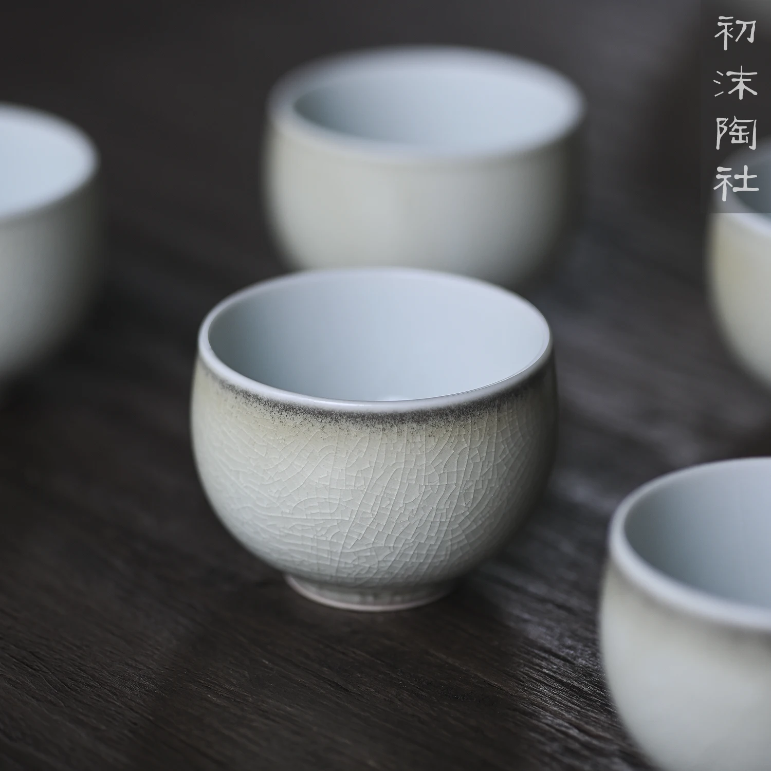 ★society changing ice cracked glaze Master Cup single cup ceramic tea cup tea cup changing color glaze kungfu tea set