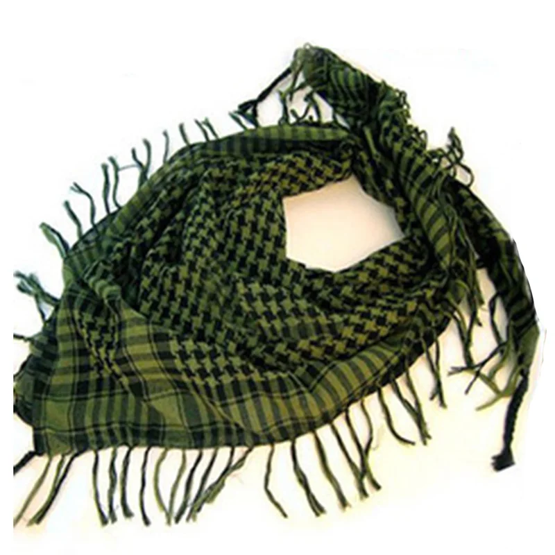 Unisex Tactical Arab Scarf For Man and Women Fashion Lightweight Hijab Scarf Winter Army Plaid Headdress Scarf Keep Warm