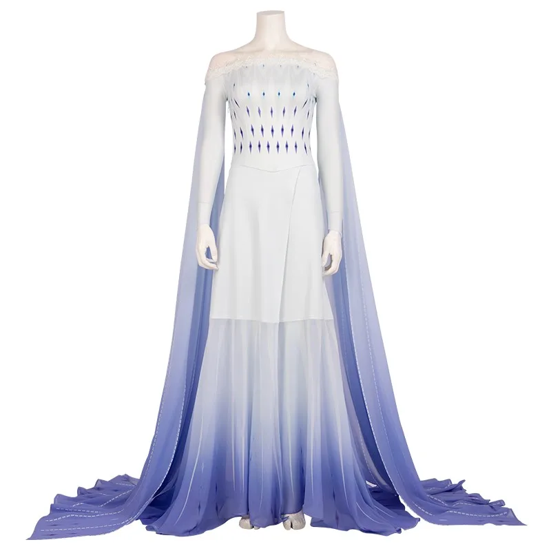 Custom Made Elsa Dress Fancy Carnival Halloween Costume Cosplay Costume Printing Dress Outfit