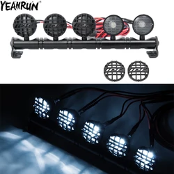 YEAHRUN RC Car Roof Lamp 4/5/6LED Light Bar Headlamp Spotlight For 1/10 Axial SCX10 90046 AXI03007 TRX4 D90 RC Crawler Car