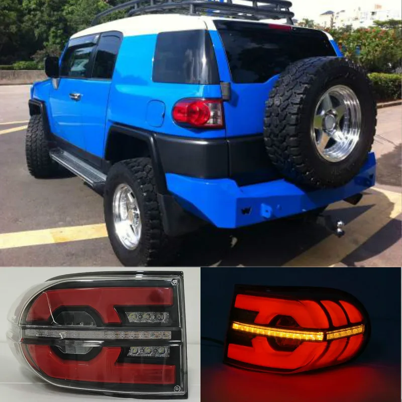 

2PCS Tail lights For Toyota Fj CRUISER Led Taillight Rear Lamp Parking Reverse Signal Brake