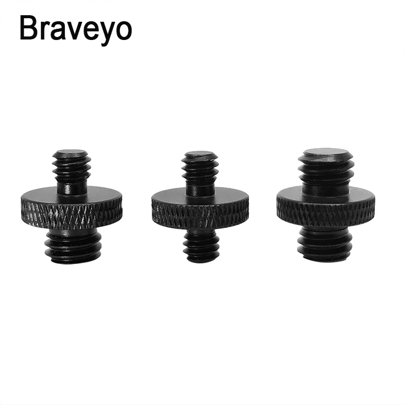 Conversion screw 1/4 to 3/8 Inch Thread Screw Mount Adapter Aluminum Ballhead Tripod Plate Screw for Dslr Camera Monopod