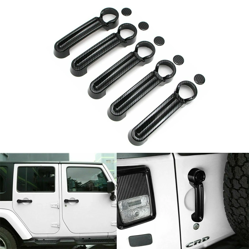 

For JEEP Wrangler JK Liberty Dodge Nitro Refit Car Exterior Door Handles Cover Catch Cap Overlays Protection