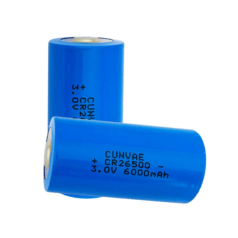 2PCS CR26500 CR 26500 C Size Lithium Battery 3V Cylindrical Li-MnO2 Batteries 6000mAh For camera Medical equipment Lamp Radio